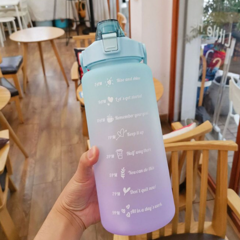 BNG Motivation Water | 2L Wasserflasche mit Zeitmarkern