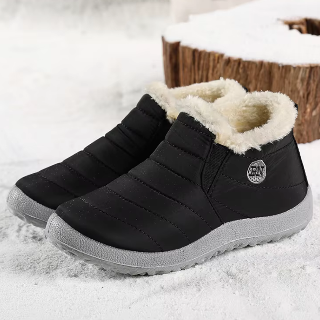 BNG CozyStep | Warme Winterstiefel in Lila mit weichem Innenfutter und rutschfester Sohle