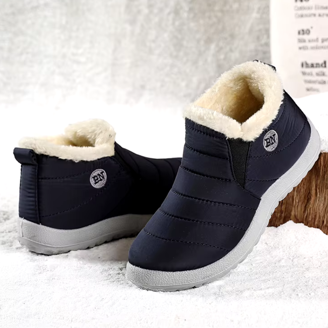 BNG CozyStep | Warme Winterstiefel in Lila mit weichem Innenfutter und rutschfester Sohle