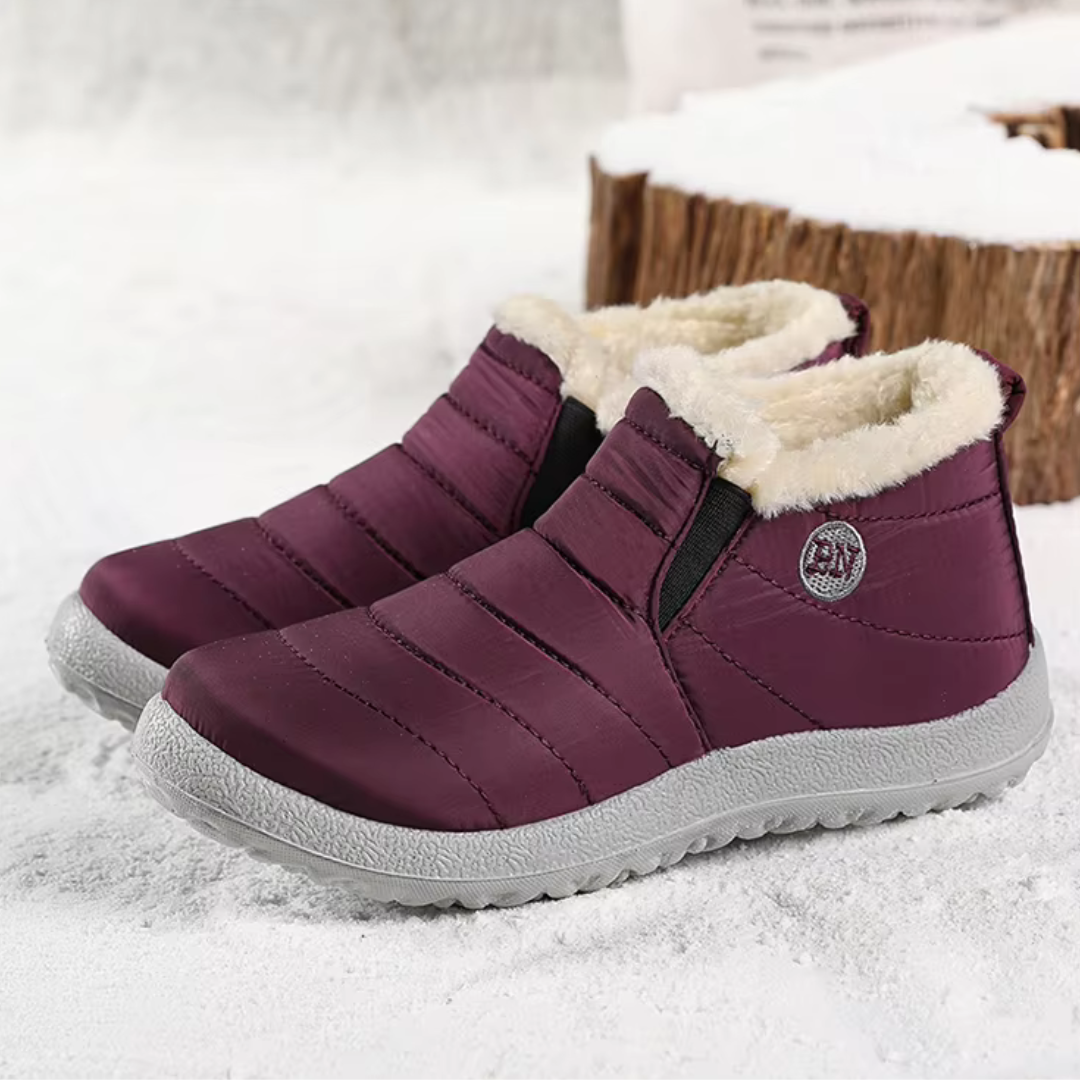 BNG CozyStep | Warme Winterstiefel in Lila mit weichem Innenfutter und rutschfester Sohle